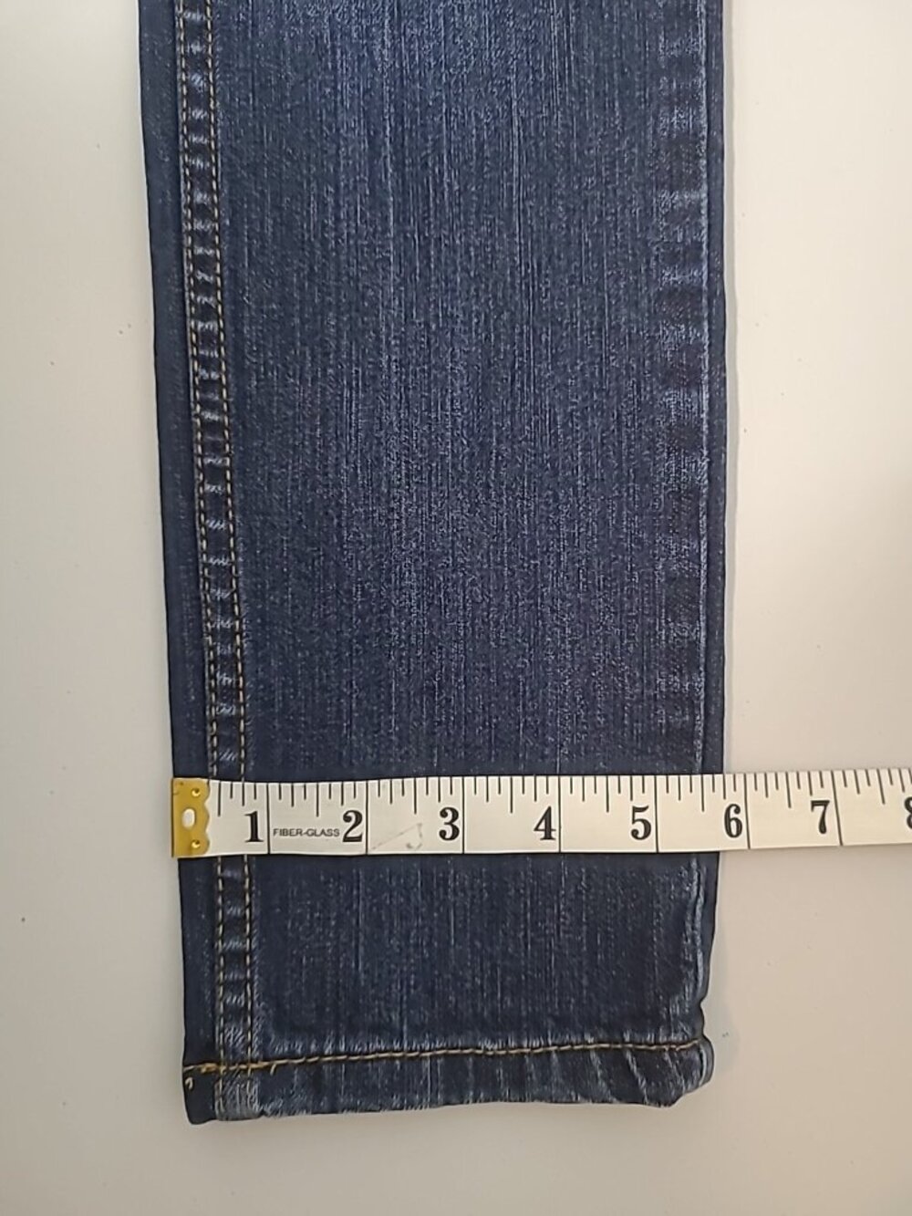 Aeropostale Bayla Skinny Jeans 1/2 Short Blue Mid Rise Medium Dark Wash - Picture 8 of 9